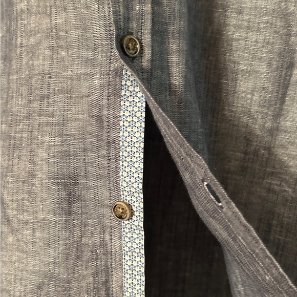 TED BAKER London linen shirt Small retails $185 - Picture 6 of 10